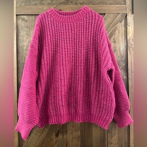 Cozy Pink Knit Sweater